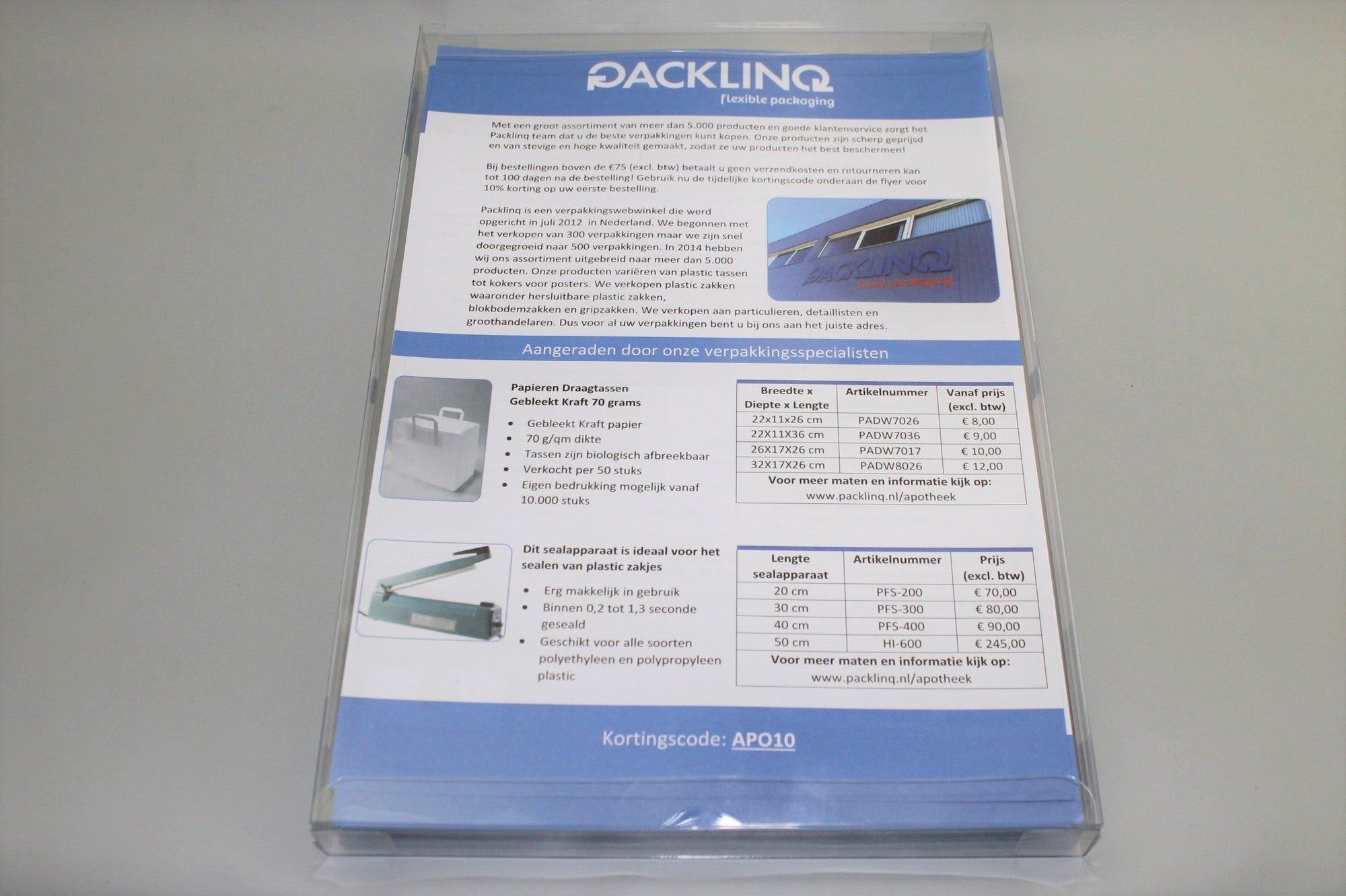 Plastlådor 21,3x2,5x31cm Kristallklart (25 st) [FPBA4]