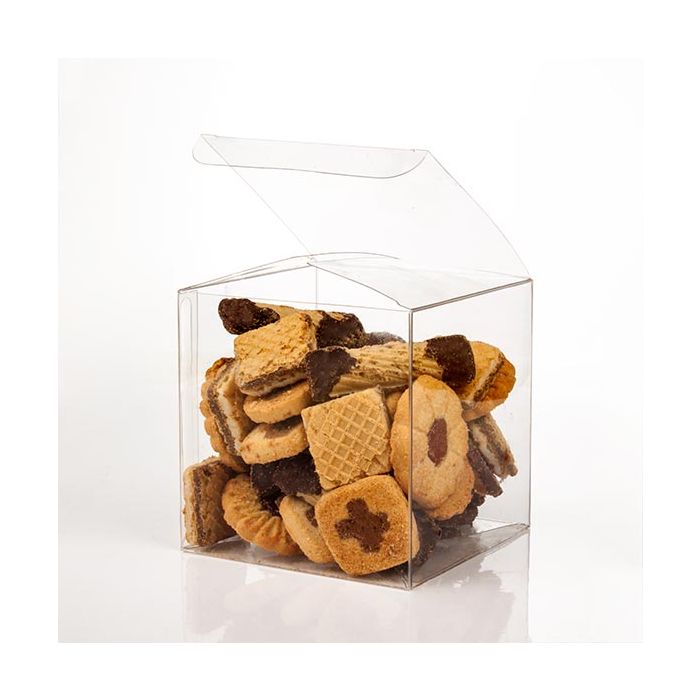 Plastlådor 10,2x10,2x10,2cm automatisk Botten (25 st) [FPLB56]