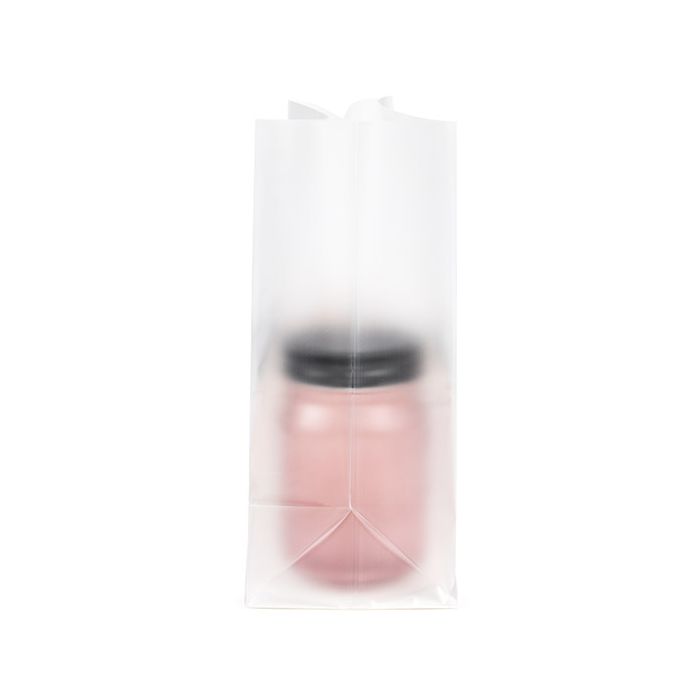 Blockbottenpåsar med pappersinsats frostat 17,8x10,2x22,9 cm (100 st) [FFGPB8]