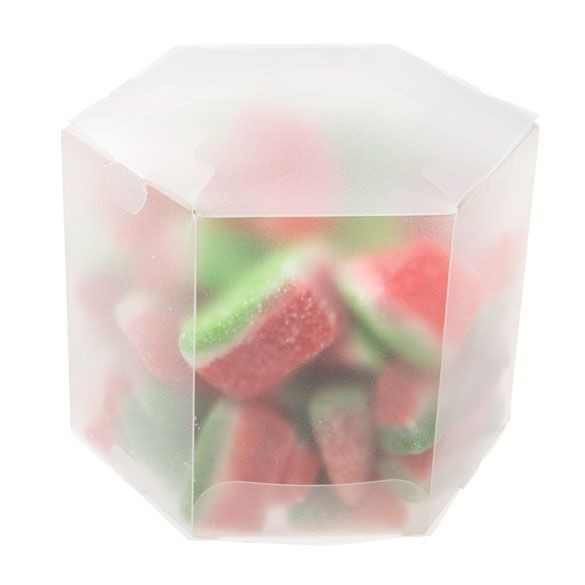 Frosted Hexagon Box 8,9 x 8,9 x 7,6 cm (25 st) [FS352F]