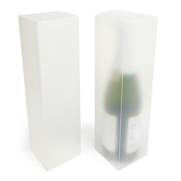 Plastlådor för Flaskor Frost 8x8x31cm (25 st) [PLBF176]