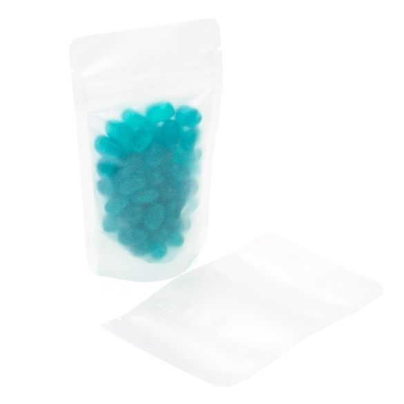 Stå upp påsar Matt Frosted 7,9x5,1x13cm | 28 gram (100 st) [ZBGF1]