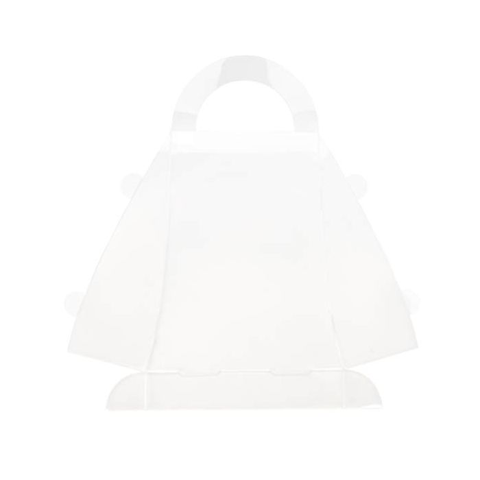 Plastlådor Handväskor stil 14,8x5,9x17,6cm Livsmedelssäker (25 st) [FS209]