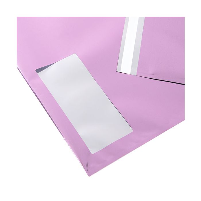 Metallic Pink Glamour Mailer + fönster 30,5 x 23 cm (100 st) [MMW129PK]