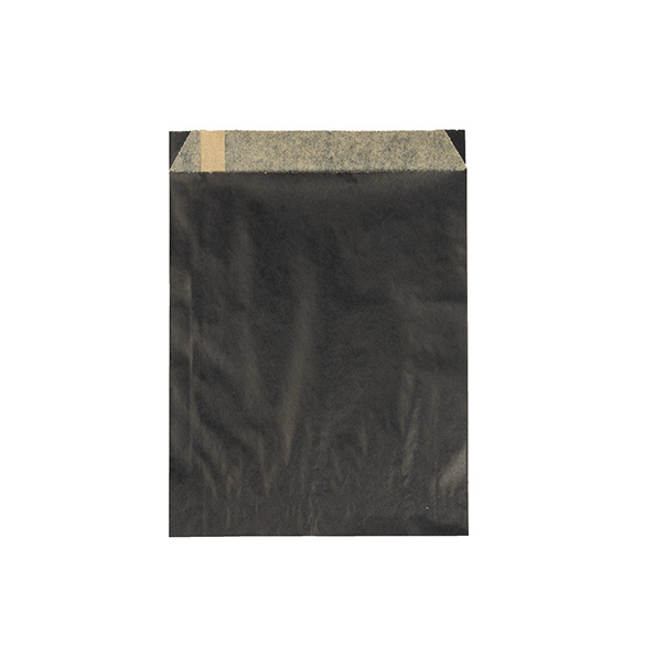 Fettresistenta Papperspåsar Svart 14x2,9x19,1cm (100 st) [GPB4B]