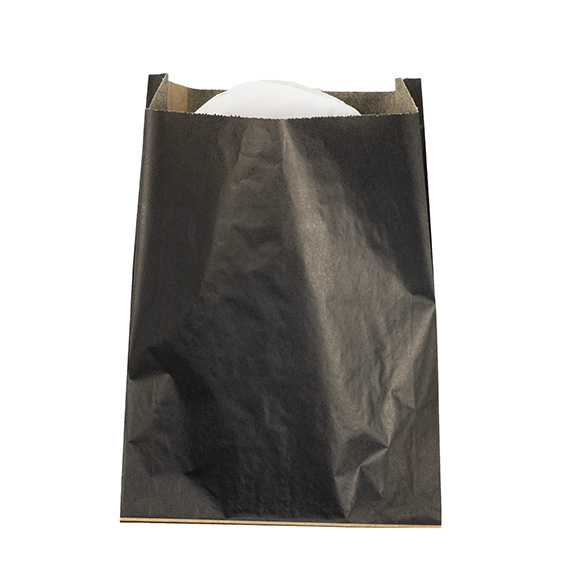 Fettresistenta Papperspåsar Svart 17,1x2,7x22,9cm (100 st) [GPB6B]