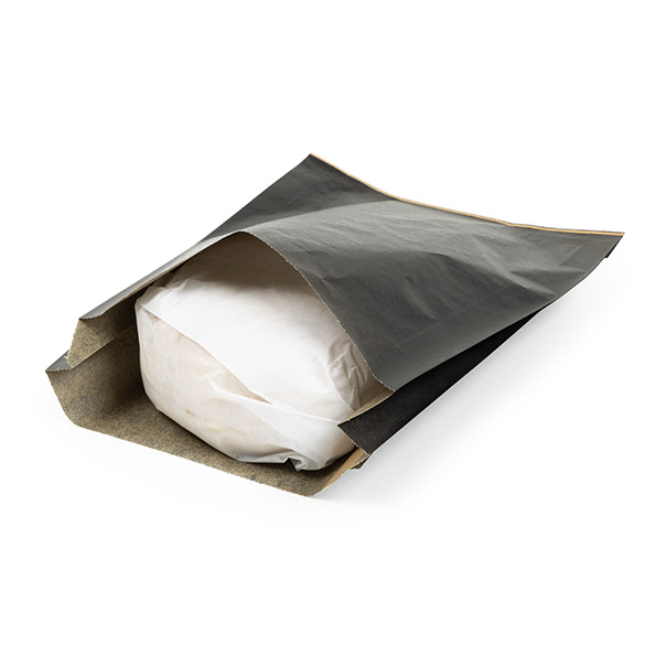 Fettresistenta Papperspåsar Svart 17,1x2,7x22,9cm (100 st) [GPB6B]