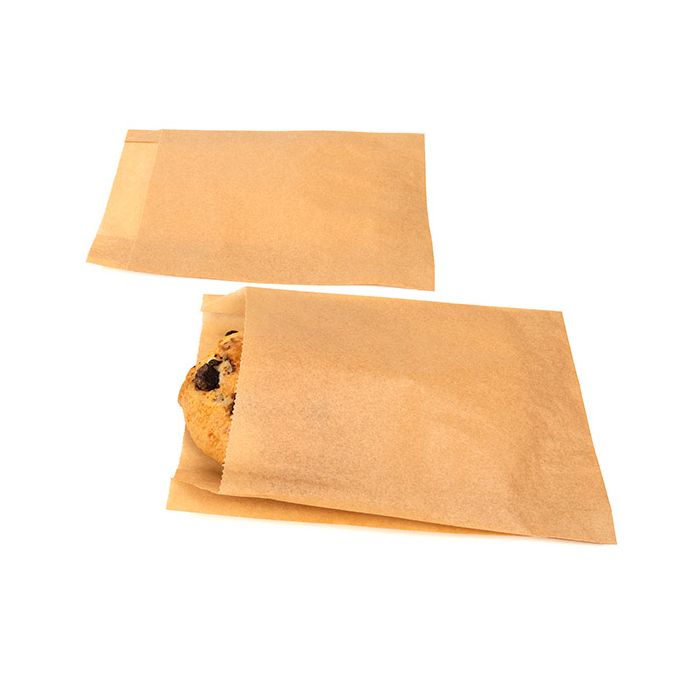 Fettsäkra påsar Kraft 11,4x2,9x17,1cm (100 st) [GPB3K]