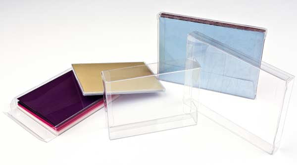 Plastlådor 16,2x1,6x16cm Kristallklart (25 st) [FB80]