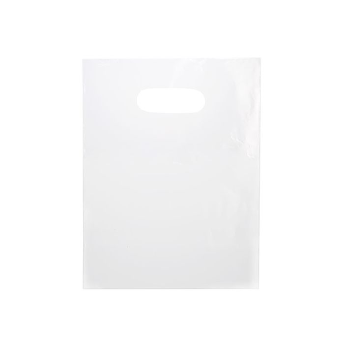 Plastic Carrier Bags Frost 30.5x38.1cm PE 60 micron