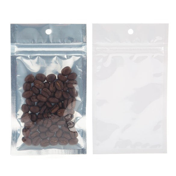 Blixtlåspåsar Transparent/Vit 7,5x11,5cm (100 st) [HZBB3CW]