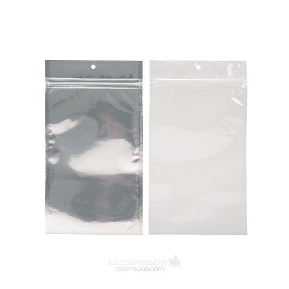 Blixtlåspåsar Transparent/Vit 10x16,5cm (100 st) [HZBB5CW]