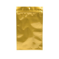 Grip Seal Bags Gold 12.5x21cm Metallised