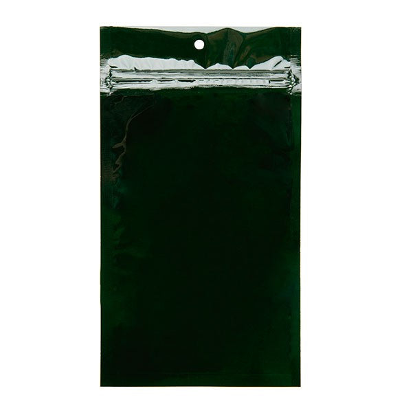 Blixtlåspåsar Grön 12,5x21cm Metalliserad (100 st) [HZBB6HG]