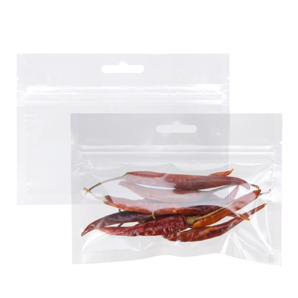 Blixtlåspåsar med Eurohål 15,2x7,6cm laminerade (100 st) [HZB63]