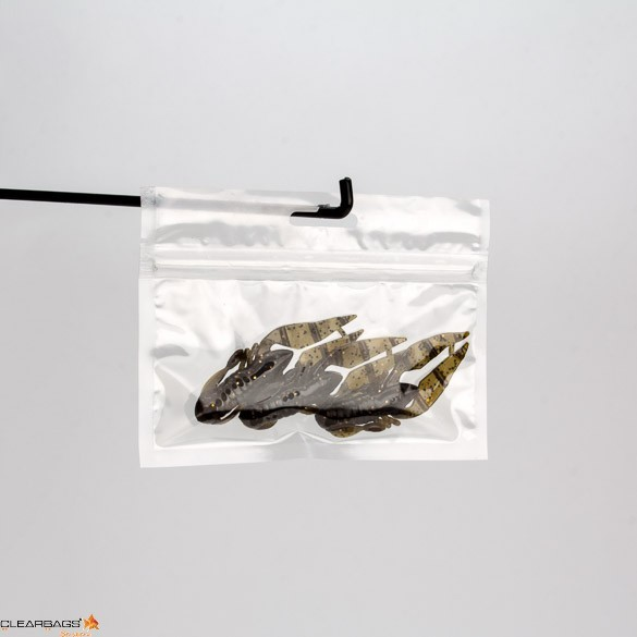 Blixtlåspåsar med Eurohål 15,2x7,6cm laminerade (100 st) [HZB63]