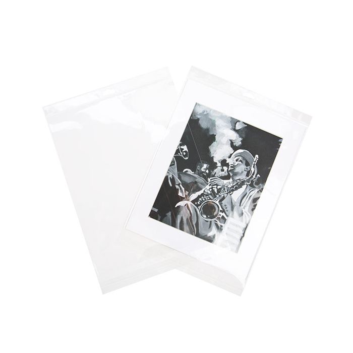 Cellofanpåsar med Eurohål 29,1x36,2cm Transparent med Tejpremsa (100 st) [HB11]