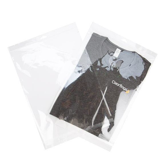 Cellofanpåsar med Eurohål 31,6x41,2cm Transparent med Tejpremsa (100 st) [HB12]