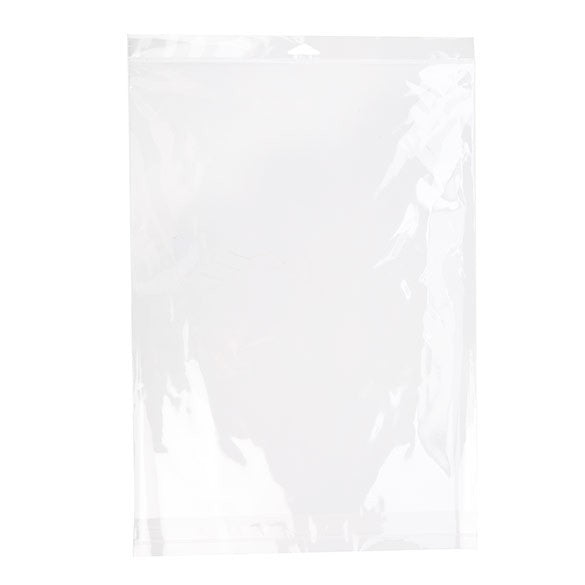 Cellofanpåsar med Eurohål 31,6x41,2cm Transparent med Tejpremsa (100 st) [HB12]