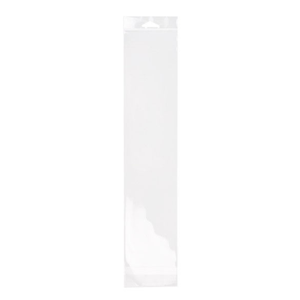 Cellofanpåsar med Eurohål 8,9x39,4cm Transparent med Tejpremsa (100 st) [HB315]