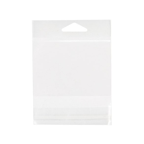 Cellofanpåsar med Eurohål 9x6,4cm Transparent med Tejpremsa (100 st) [HB32]