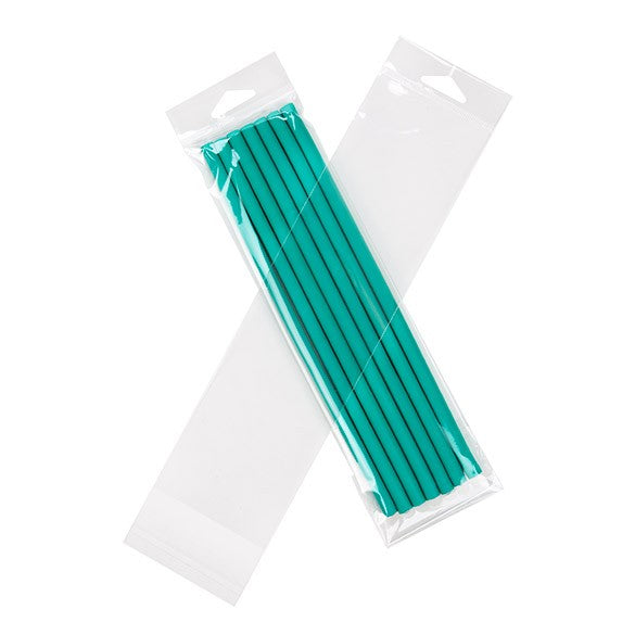 Cellofanpåsar med Eurohål 9,7x28,4cm Transparent med Tejpremsa (100 st) [HB3X11]
