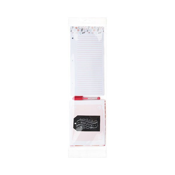 Cellofanpåsar med Eurohål 11,6x38,1cm Transparent med Tejpremsa (100 st) [HB415]
