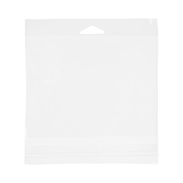 Cellofanpåsar med Eurohål 15,9x11,4cm Transparent med Tejpremsa (100 st) [HB46]