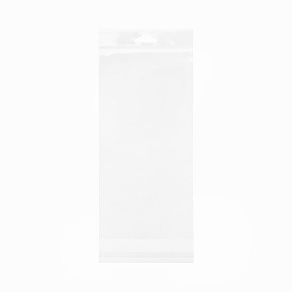 Cellofanpåsar med Eurohål 12,2x25,4cm Transparent med Tejpremsa (100 st) [HB49XL]