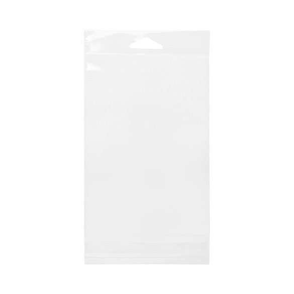 Cellofanpåsar med Eurohål 10,8x15,6cm Transparent med Tejpremsa (100 st) [HB4X6]