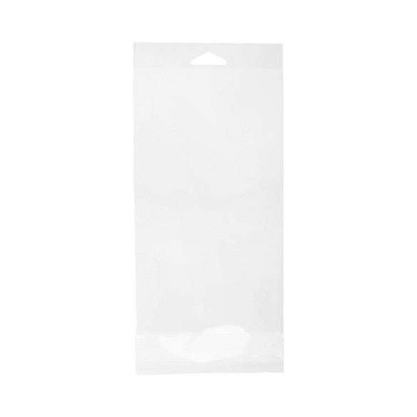 Cellofanpåsar med Eurohål 12,1x21cm Transparent med Tejpremsa (100 st) [HB4X8]