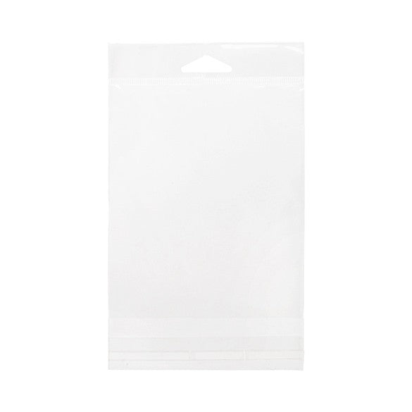 Cellofanpåsar med Eurohål 11,4x14,1cm Transparent med Tejpremsa (100 st) [HB54S]