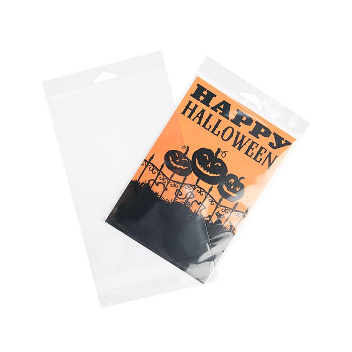 Cellofanpåsar med Eurohål 14,4x21,7cm Transparent med Tejpremsa (100 st) [HB59S]