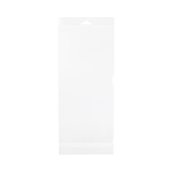 Cellofanpåsar med Eurohål 14,4x30,5cm Transparent med Tejpremsa (100 st) [HB5H12]