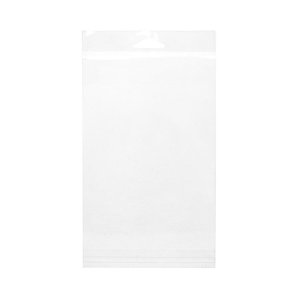 Cellofanpåsar med Eurohål 12,5x17,3cm Transparent med Tejpremsa (100 st) [HB65]