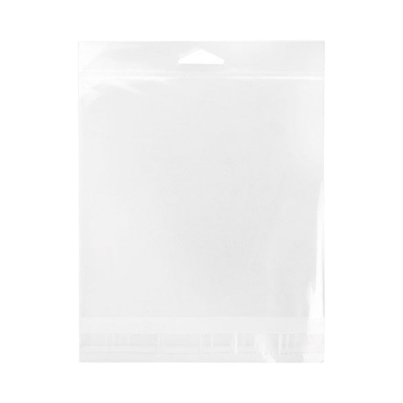 Cellofanpåsar med Eurohål 16,4x15,9cm Transparent med Tejpremsa (100 st) [HB6X6]