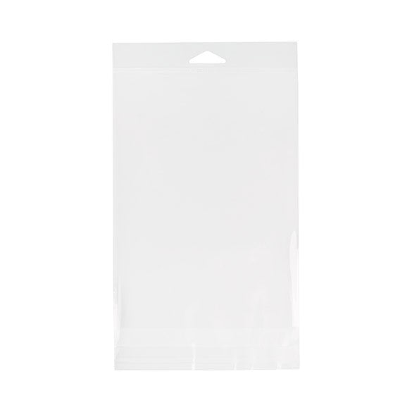 Cellofanpåsar med Eurohål 15,2x20,3cm Transparent med Tejpremsa (100 st) [HB6X8E]