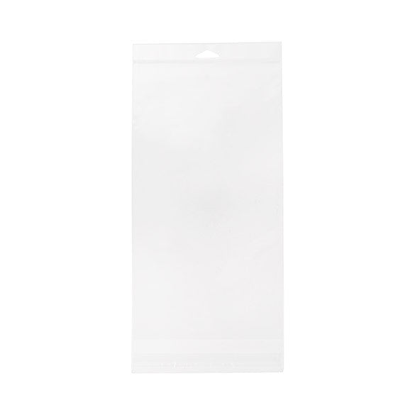 Cellofanpåsar med Eurohål 18,1x32,7cm Transparent med Tejpremsa (100 st) [HB712]