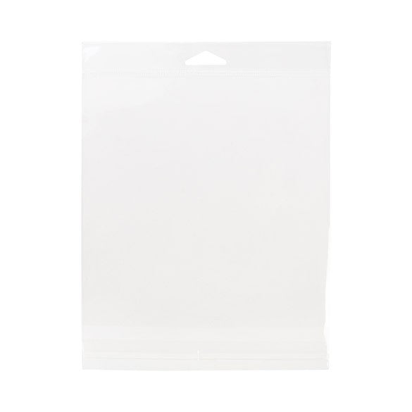 Cellofanpåsar med Eurohål 17,8x17,8cm Transparent med Tejpremsa (100 st) [HB7X7E]