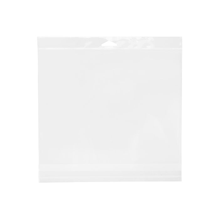Cellofanpåsar med Eurohål 26,5x21cm Transparent med Tejpremsa (100 st) [HB8]