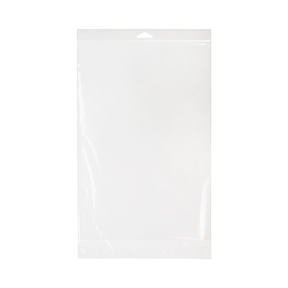 Cellofanpåsar med Eurohål 24,8x36,2cm Transparent med Tejpremsa (100 st) [HB912XL]