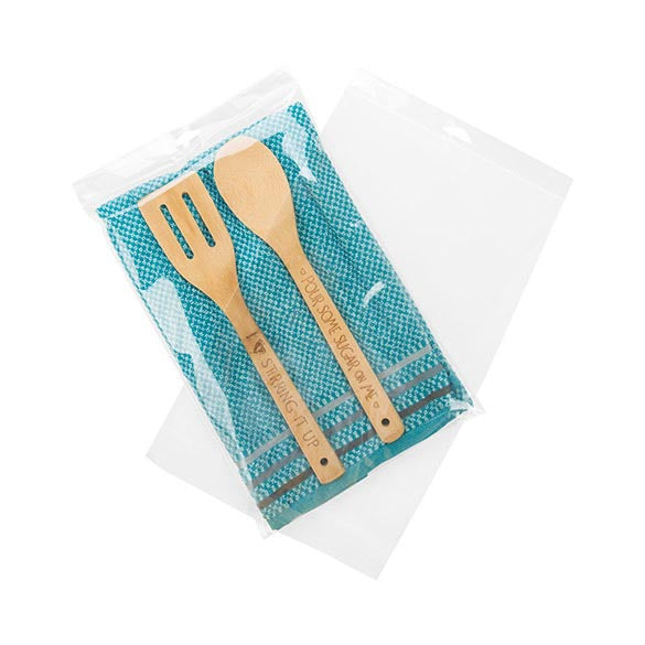 Cellofanpåsar med Eurohål 22,9x34,6cm Transparent med Tejpremsa (100 st) [HB913]