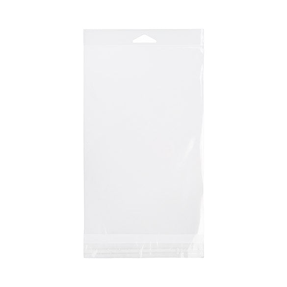 Cellofanpåsar med Eurohål 15,1x23,5cm Transparent med Tejpremsa (100 st) [HB95]