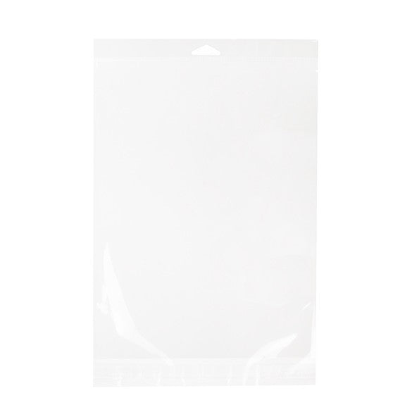 Cellofanpåsar med Eurohål 23,5x31,1cm Transparent med Tejpremsa (100 st) [HB9SM]