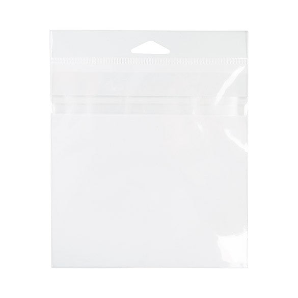 Cellofanpåsar med Eurohål 15,2x15,2cm Möjligt att fylla uppifrån (100 st) [HBT6X6]