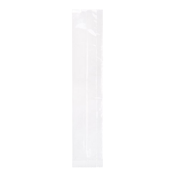 Plastpåsar 4,4x4,4x21,6cm med Sidoinvik Tung Kvalitet (100 st) [HDGB5]