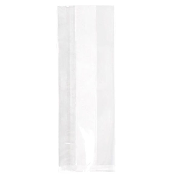 Plastpåsar 8,9x5,7x24,8cm med Sidoinvik Tung Kvalitet (100 st) [HDGB10]