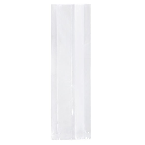 Plastpåsar 9,5x3,2x30,5cm laminerade och med Sidoinvik (100 st) [HDGB2]