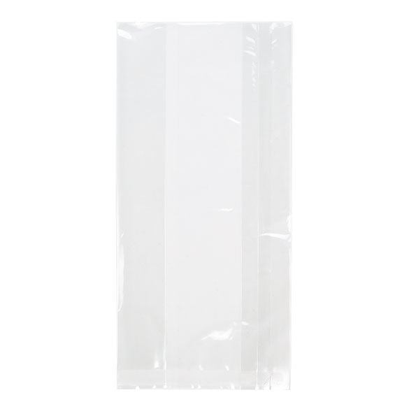 Plastpåsar 10,2x5,7x20,3cm laminerade och med Sidoinvik (100 st) [HDGB4]