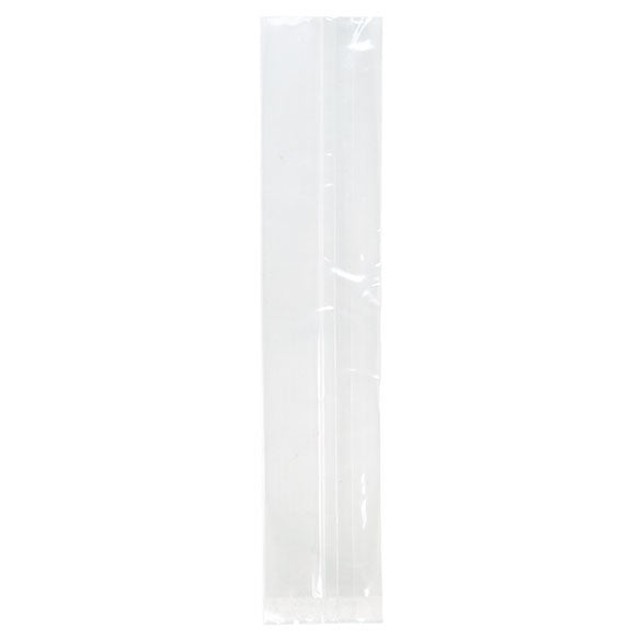 Plastpåsar 4,4x4,4x21,6cm med Sidoinvik Tung Kvalitet (100 st) [HDGB5]